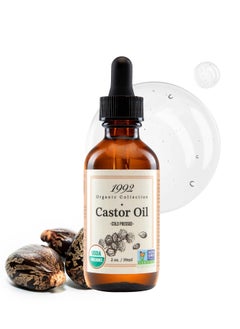 Tropic Isle Living 1992 Organic Collection Castor Oil 2oz/ 60ml - USDA Certified Organic, 100% Pure, Cold Pressed & Carrier Oil, Hexane Free | For Hair, Eyebrows & Skin, Gives Hydration, Moisturizes and Softens Skin  - Image 2