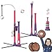 QDRAGON 4 in 1 Tball Set for Toddlers 35 with Toss and Catch Ball Set 2 Bats Hanging Tee Ball Stand with Auto Pitching Machine Indoor Outdoor Sport Toys Games Christmas Birthday Gifts for Girls - Image 2