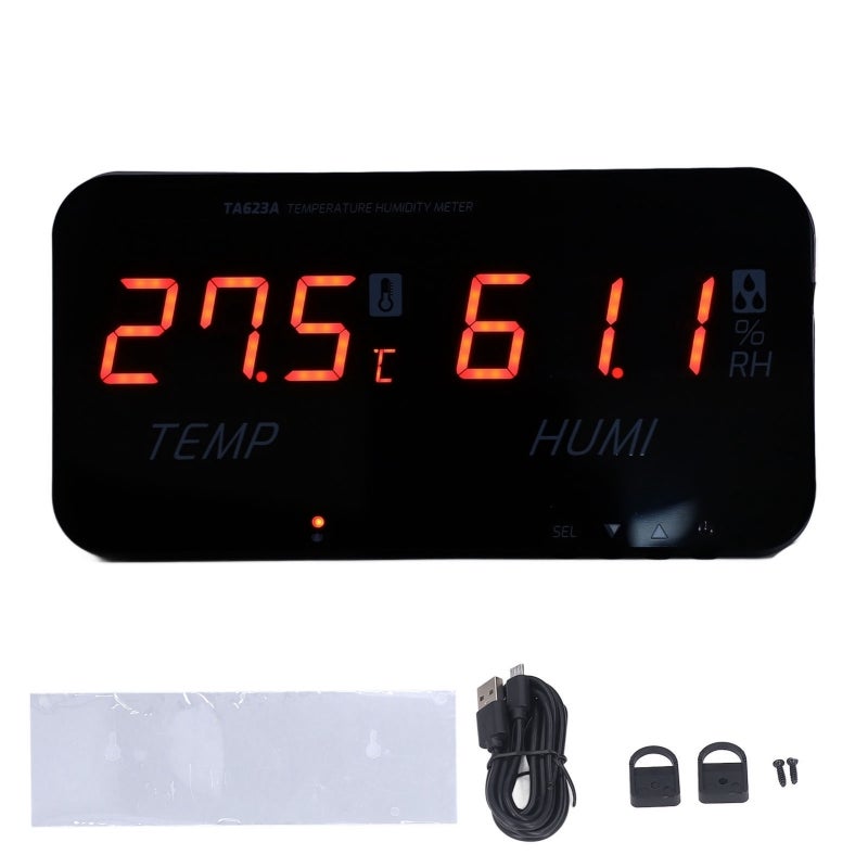 Digital Hygrometer: 2s Refresh High Accuracy Sensor - Threshold Alarm Temperature Humidity Monitor for Greenhouse Industrial Home Comfort Control - Image 1