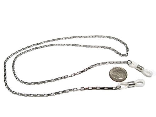 ATLanyards Rectangle Box Chain Eyeglass Holder - Stainless Steel Eyeglass Chain - Image 2