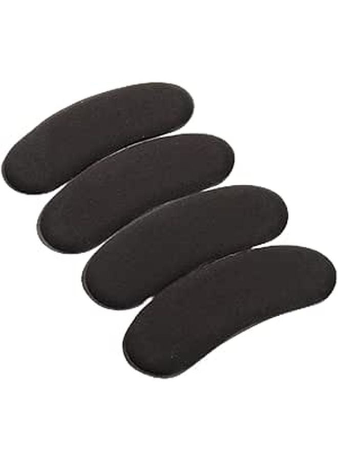 Self Adhesive Heel Cushions Black Sponge Pads For Blister Prevention And Comfort - Image 1