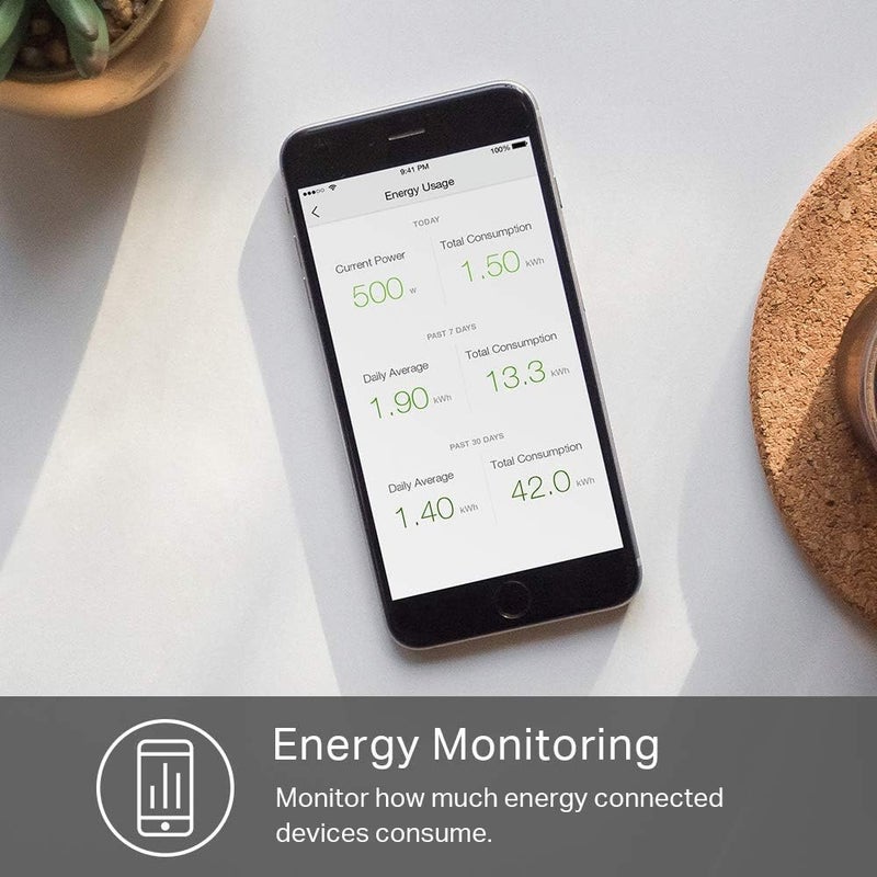 Kasa Smart موزع الطاقة Plug HS300، واقي من زيادة التيار مع 6 مآخذ ذكية يمكن التحكم بها بشكل فردي و 3 منافذ USB، يعمل مع Alexa و Google Home، لا حاجة إلى محور، أبيض - Image 5