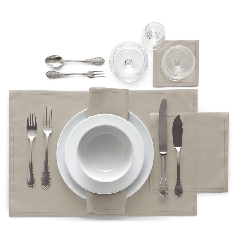 MY DRAP Linen Cocktail Napkins, Natural, 50 Units - Image 2