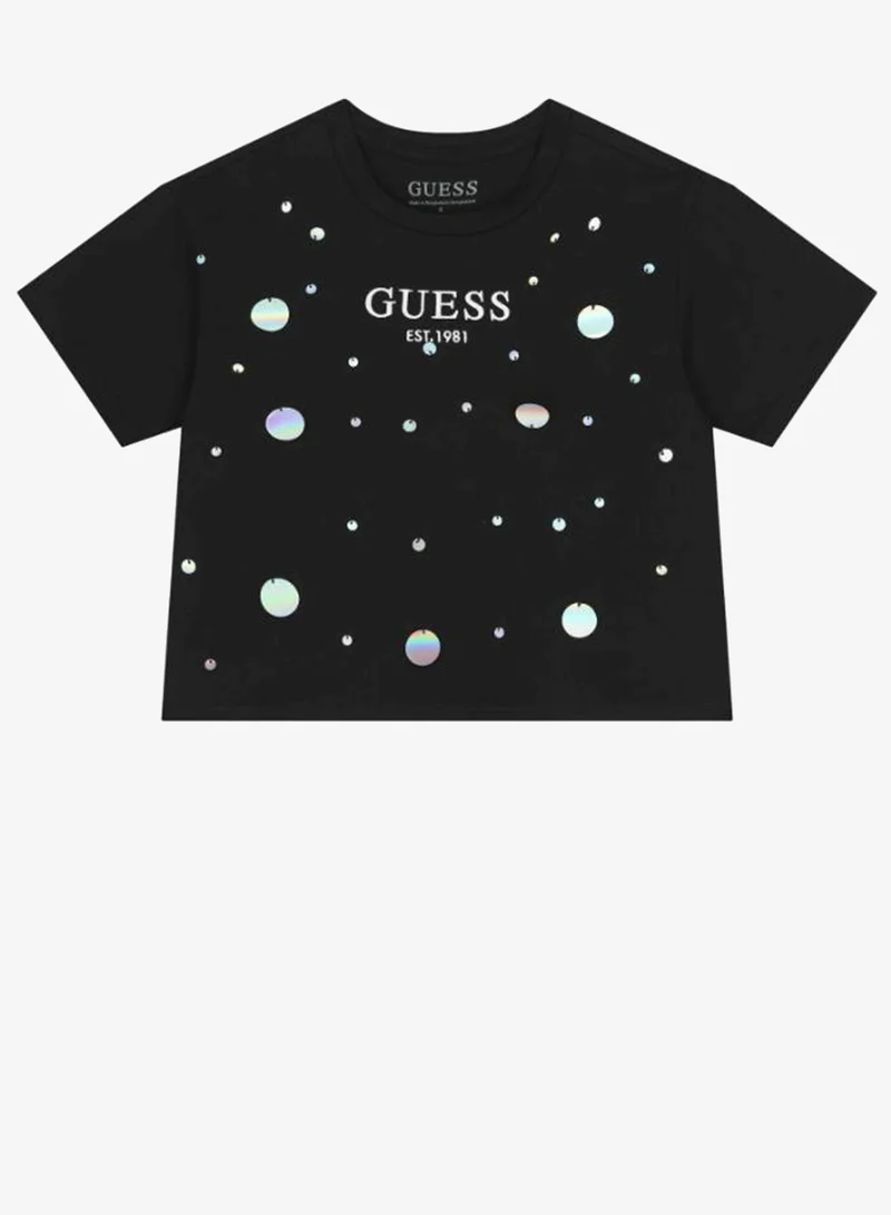 GUESS Youth Graphic Crew Neck T-Shirt