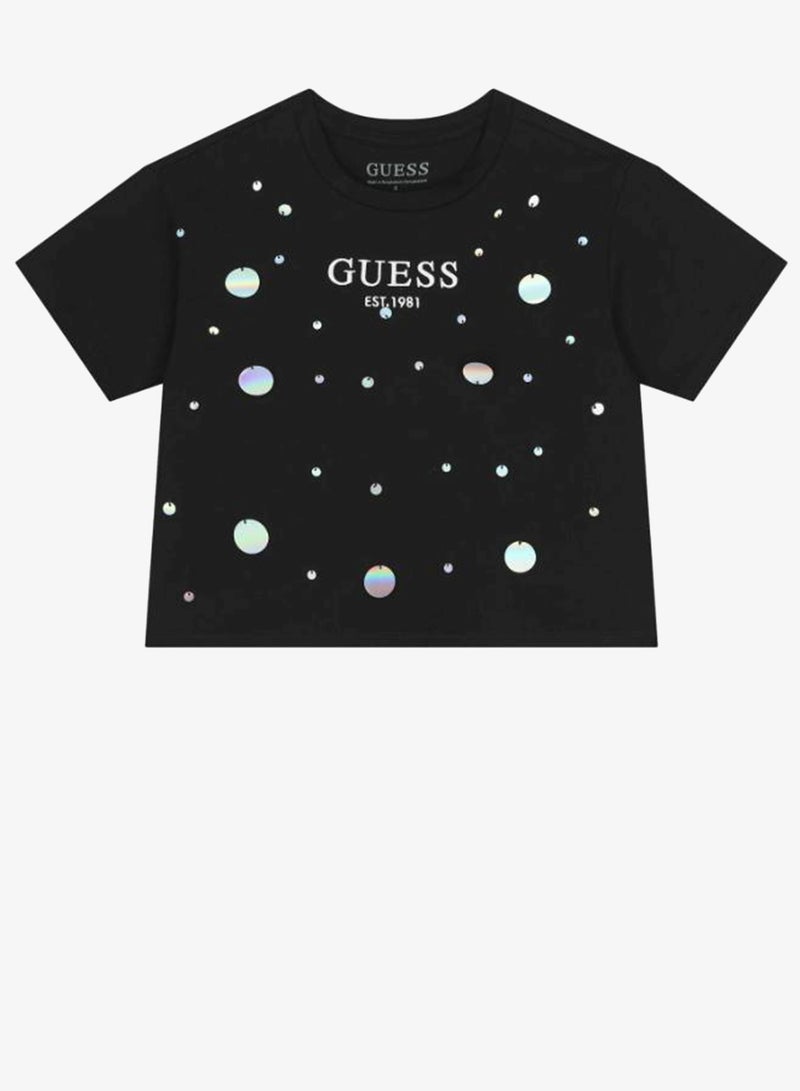 GUESS Youth Graphic Crew Neck T-Shirt - Image 1