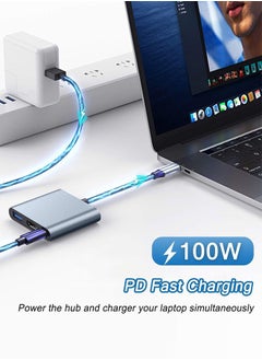 Tersely [3 in 1] USB C Hub,Type C to HDMI Adapter 4K@30Hz, Hub with 100W USB C PD Charging, 4K HDMI & USB 3.0 Port Type C HDMI Hub for iPad 2024,MacBook iPhone 16 Pro/Pro Max,Surface,S24,Pixel 9  - Image 5