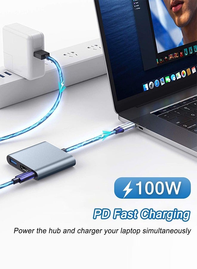 Tersely [3 in 1] USB C Hub,Type C to HDMI Adapter 4K@30Hz, Hub with 100W USB C PD Charging, 4K HDMI & USB 3.0 Port Type C HDMI Hub for iPad 2024,MacBook iPhone 16 Pro/Pro Max,Surface,S24,Pixel 9  - Image 5