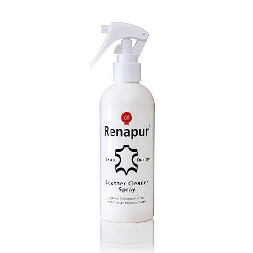 Renapur رذاذ منظف الجلد الطبيعي من رينابور (250 مل) - تركيبة تنظيف عميق وتكييف لجميع أنواع الجلد، بما في ذلك الأرائك، وداخل السيارات، والأحذية، والملابس، والسروج، والمعدات. - Image 1