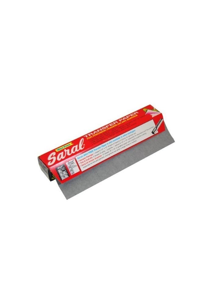 Saral Wax Free Transfer Tracing Paper - 12 Foot Long Roll in Graphite