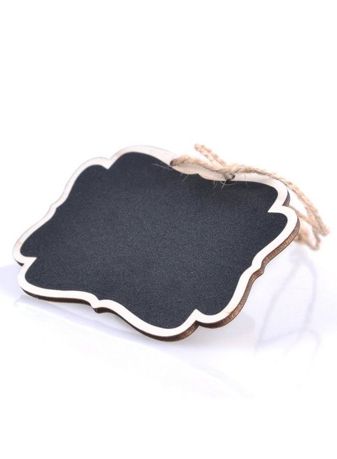 UCEC Mini Erasable Chalkboardsdouble Sided Blackboard With Hanging Stringsuit For Markers&Chalks For Message Board Signsfood Labelswedding Partiespack Of 12. - Image 3