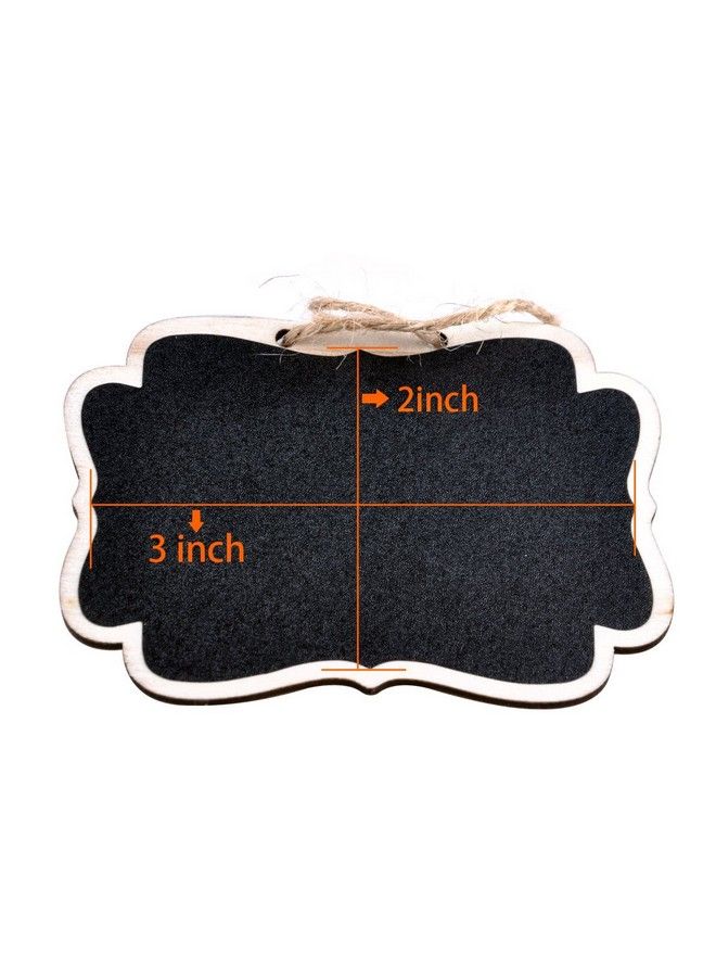 UCEC Mini Erasable Chalkboardsdouble Sided Blackboard With Hanging Stringsuit For Markers&Chalks For Message Board Signsfood Labelswedding Partiespack Of 12. - Image 5