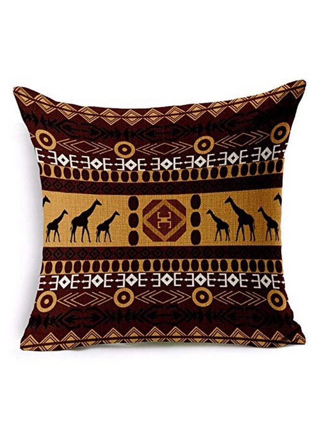 AEROHAVEN Jute 150TC Cushion Covers, Set of 5, (18 x 18 Inch, Multicolour, CC109) - Image 3