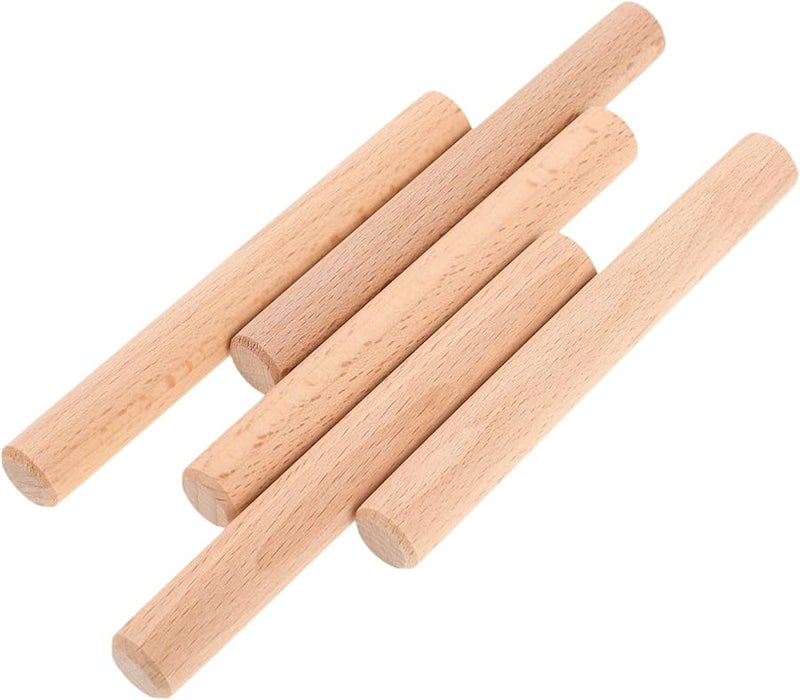 Operitacx 5 قطع من خطافات لوح الأوتاد الخشبية بسطح أملس ديكور بوهو لمشاريع DIY - Image 2