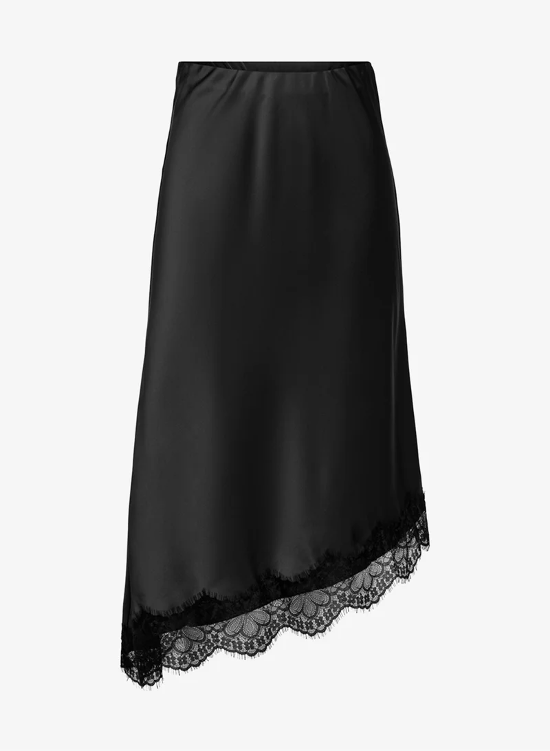 Only  Onlfaraya Asymmetric Lace Woven Skirt for Women | Best Price UAE