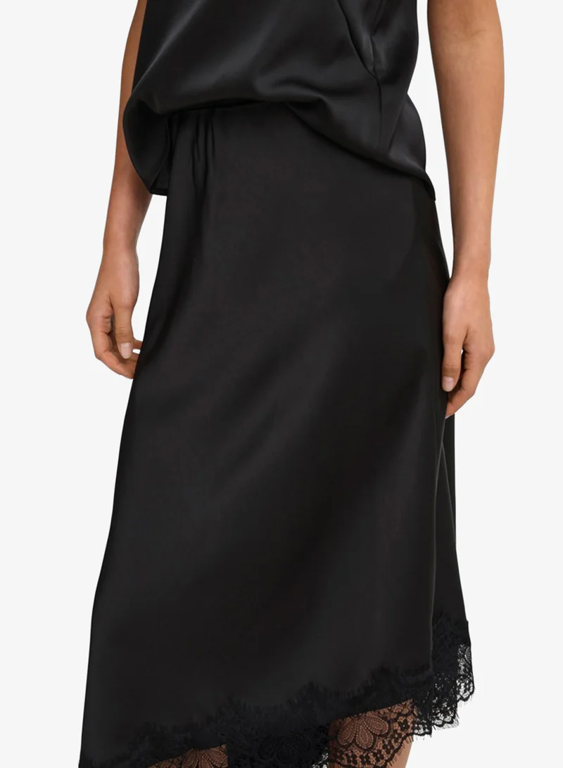 Only  Onlfaraya Asymmetric Lace Woven Skirt for Women | Best Price UAE