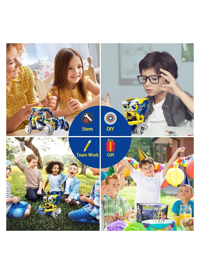 KIDSAVIA Learning Toys 11 in-1 Solar Robot STEM Projects Kids Toys - Solar Powered Educational Toys - DIY Building Block Kits - STEM Robot Toys for kids  - Image 5