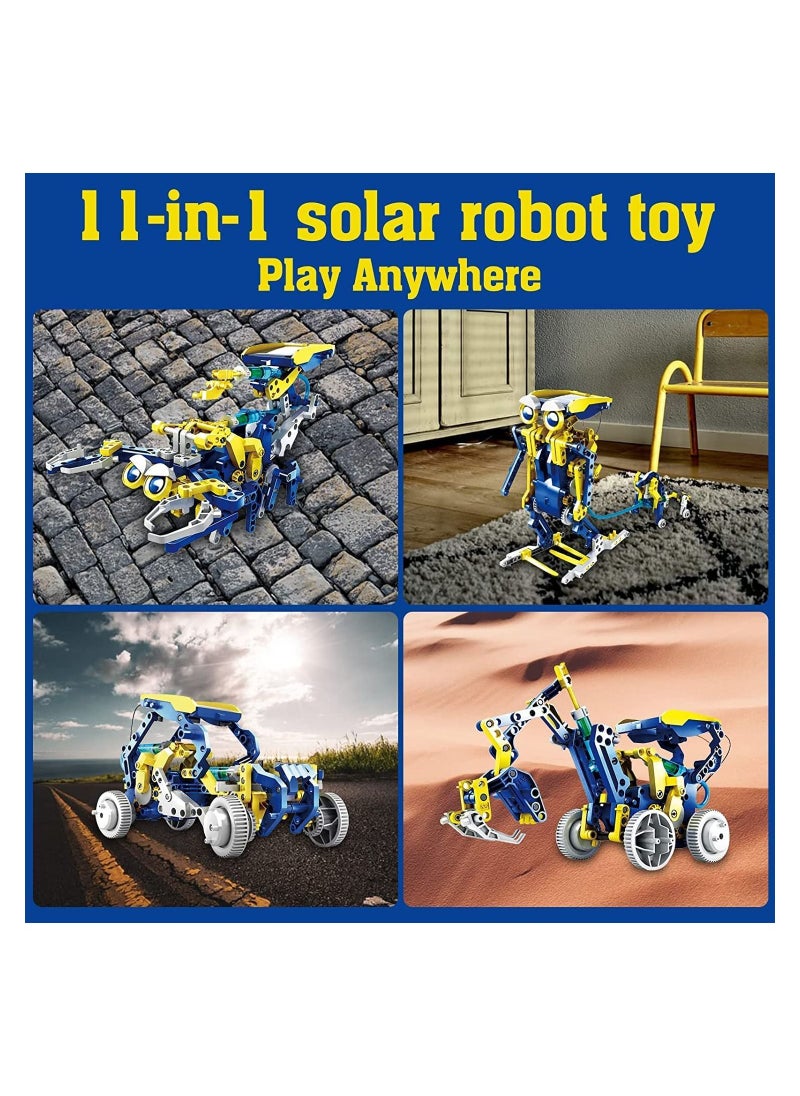 KIDSAVIA Learning Toys 11 in-1 Solar Robot STEM Projects Kids Toys - Solar Powered Educational Toys - DIY Building Block Kits - STEM Robot Toys for kids  - Image 4