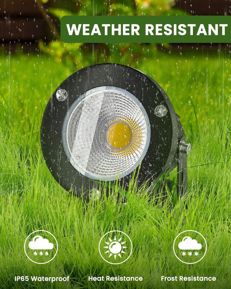 7W LED Spot Lights Outdoor with Clip Plug in Spotlight Clip On Lamp Clamp Spot Lights, IP65 Water Resistant Outdoor/Indoor Plant Uplighter Adjustable Landscape Lights Warm White 3000K - Image 3