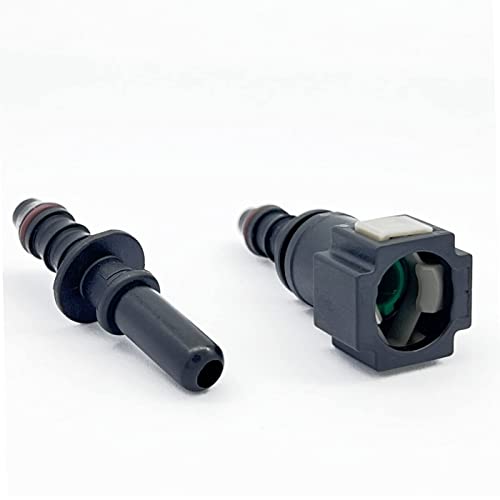 KRD PERFORMANCE 1/4 (6.3mm) SAE to 5/16 (8mm) Barb Straight Nylon Fuel Line Hose Quick Release Connector - Image 3