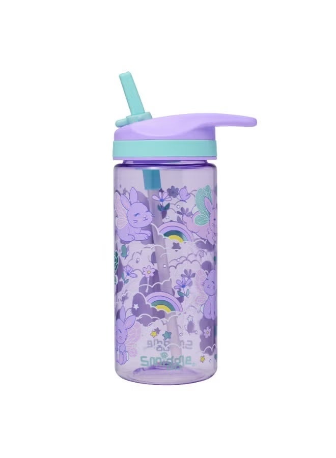 Smiggle Large Capacity Kids Water Bottle 440ML, One-Touch Flip Lid Leakproof Children Drinking Flask - Image 2