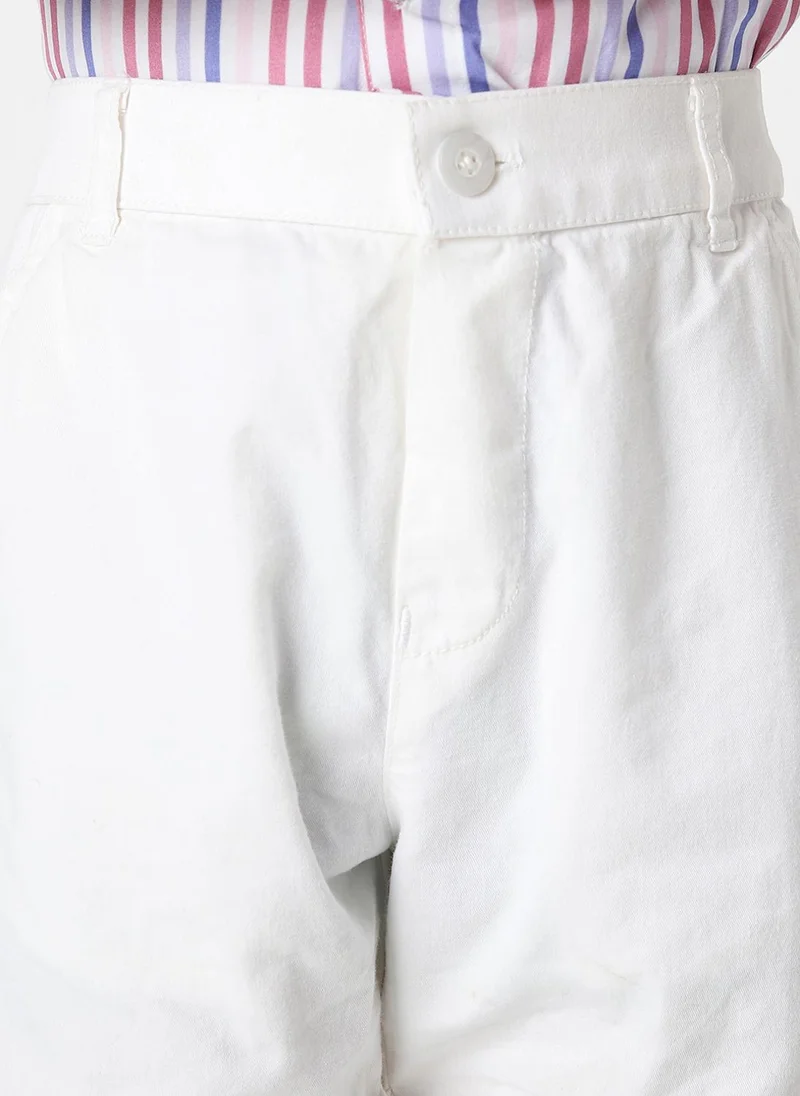 Nautinati  Nautinati Boys' Stripe Embroidered Shirt and Shorts  | Best Price UAE