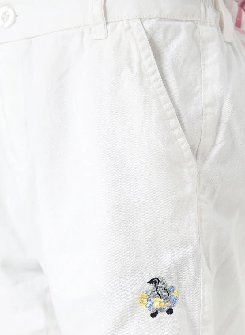 Nautinati  Nautinati Boys' Stripe Embroidered Shirt and Shorts  | Best Price UAE