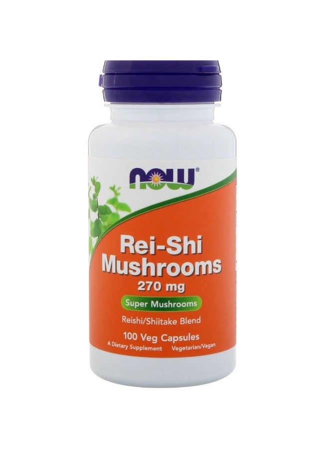 ناو فودز، فطر ري-شي، 270 ملغ، 100 كبسولة نباتية