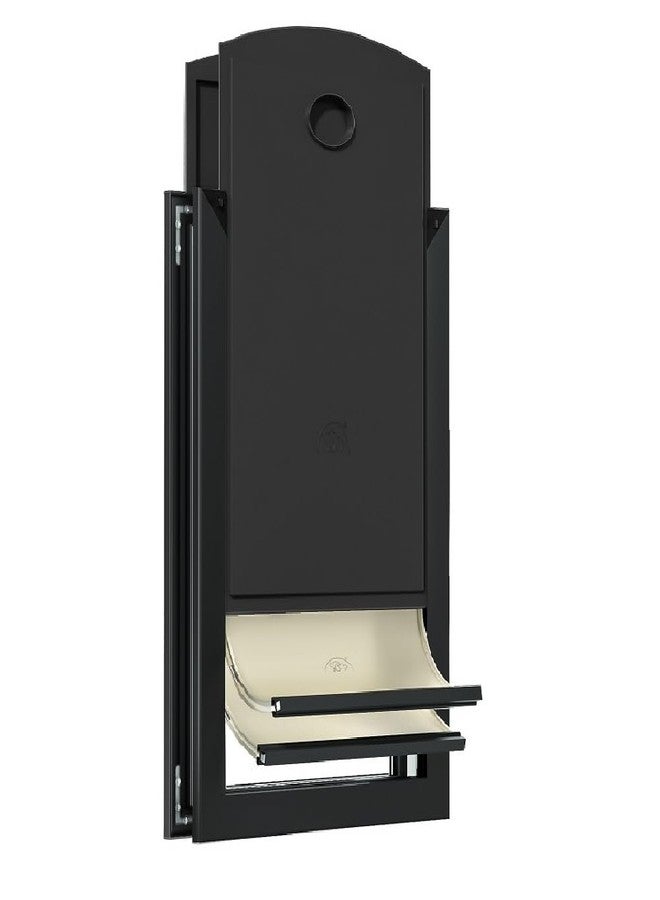 MAVRICPOWER Aluminum Large Dog Door with Double Sliding Lock Panels, Two Magnetic Flaps, Doggy Door for Dogs Up to 100 lbs - Image 1