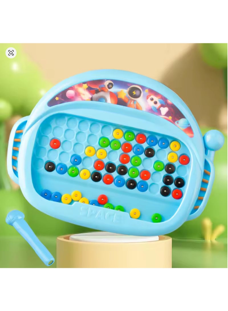 لوحة رسم مغناطيسية للأطفال مع قلم وخرز، لعبة رسم مناسبة للأطفال من عمر 3 إلى 8 سنوات. - Image 1