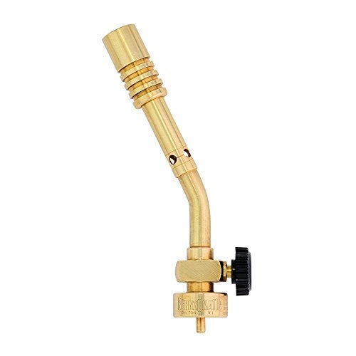 Bernzomatic® Wide Flame Brass Torch - Manual Ignition, Wide Pencil Flame Propane Torch (JT680 Torch) - Image 1