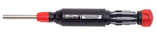 Megapro Tamperproof 15 in 1 Multi Bit Screwdriver (Black/Red) - Image 4