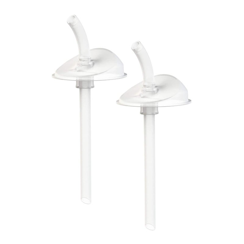 BOON Boon Swig Cup Replacement Silicone Straws Spill Proof Straws for Toddlers Easy to Clean 6 Months and Up 2 Count