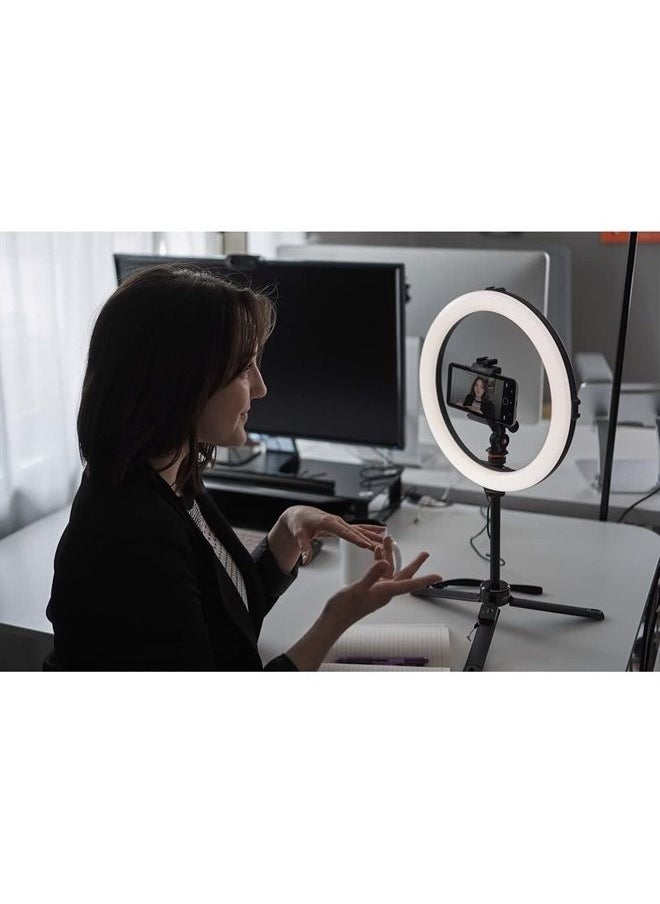 JOBY JOBY Beamo Ring Light 12" - Large LED Selfie Ring Light for Phones or Cameras with 3 Light Modes & 10 Brightness Levels, Mobile, Video, Vlogging, Live Stream, Content Creation, Makeup, Work from Home  - Image 3