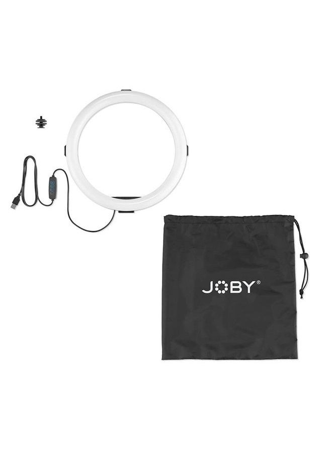 JOBY JOBY Beamo Ring Light 12" - Large LED Selfie Ring Light for Phones or Cameras with 3 Light Modes & 10 Brightness Levels, Mobile, Video, Vlogging, Live Stream, Content Creation, Makeup, Work from Home  - Image 2