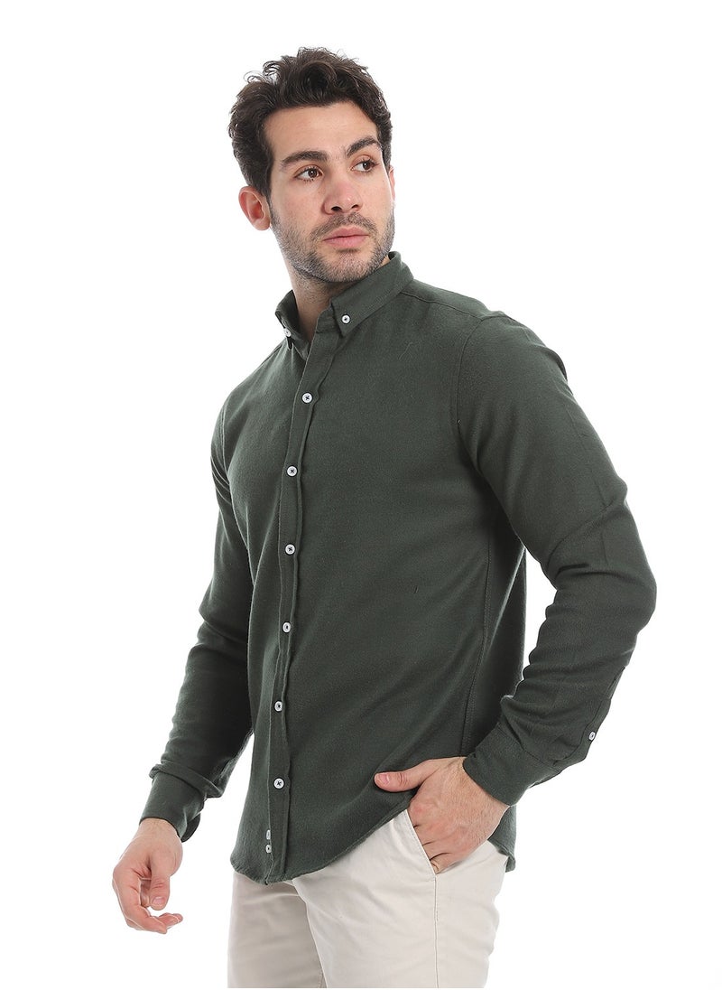 Classic Heather Cotton Long Sleeve Shirt_Emerald Green - pzsku/ZA8A368399D61254A1D76Z/45/_/1739709922/086fcc27-0b70-4816-8123-44ad8f3499c2