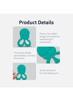BuddsBuddy 100% Bpa Free Soft Silicone Baby Teether For 3 To 6 Babies (Tylo Multicolor Pack Of 3)  - Image 4