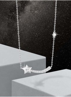 AWNL Polestar Wishing Necklace with 925 Sterling Silver and CZ Diamonds Pendant Gift for Women Wife Girlfriend  - Image 1