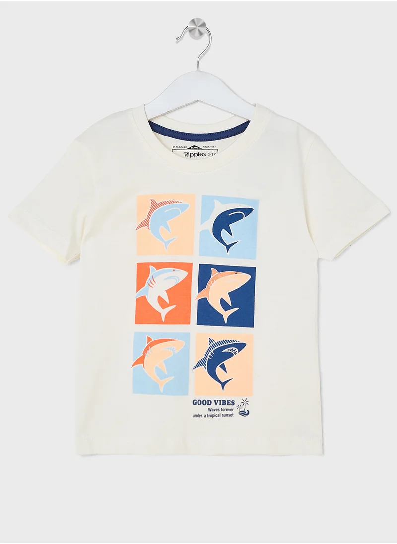 ريبلز مع نمشي BOYS HALF SLEEVE T-SHIRT