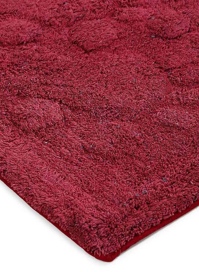 Status Contract Status Unique Design Floor Door Mats in Home Decor Soft Kitchen Living Area Bathroom Office Entrance Non-Slip Washable Dirt Trapper (38x 58 cm) (Foot Print-Maroon) - Image 4