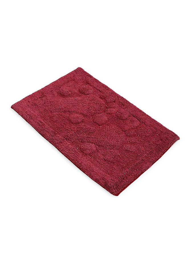 Status Contract Status Unique Design Floor Door Mats in Home Decor Soft Kitchen Living Area Bathroom Office Entrance Non-Slip Washable Dirt Trapper (38x 58 cm) (Foot Print-Maroon) - Image 3