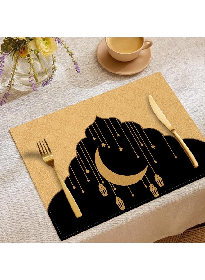 Nariele Moon Oil Lamp Printed Linen Kitchen Utensils Anti Scalding And Thermal Insulation Mat - Image 2