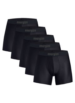 Premium Midway Brief Boxer Shorts Pack of 5 for Men, Stretchable, Extra Soft, and Breathable Men's Boxer Shorts, Comfortable Underwear for Everyday Wear