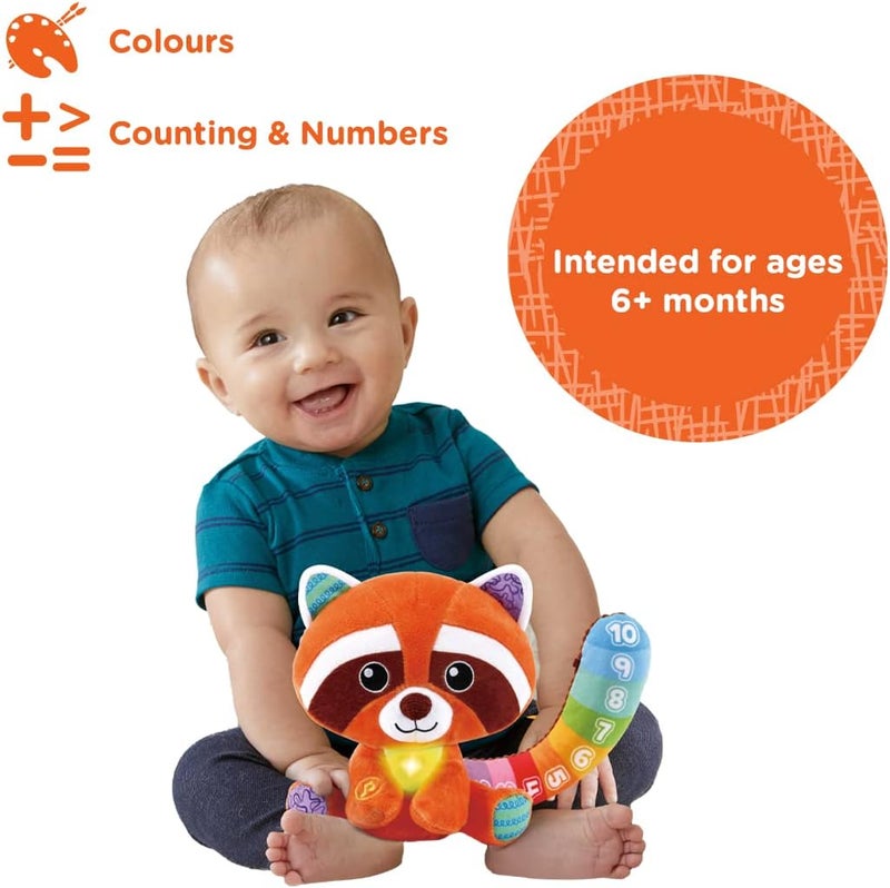 LeapFrog Colourful Counting Red Panda, Interactive Soft Baby Toy with Lights, Numbers & Music, Cuddly Toy, Gift for Babies aged 6, 9, 12+ months, English Version - Image 3