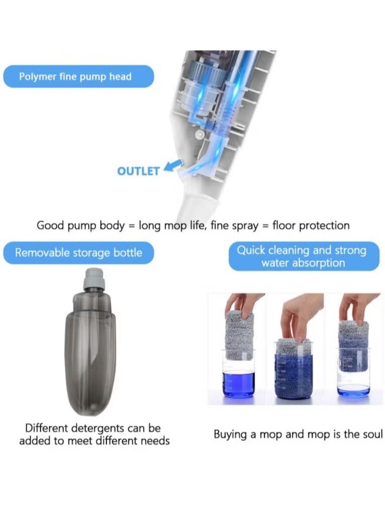 ELFSA Premium Water Spray Mop With Sprayer 360 Degree Rotating Handheld Washable Mop Home Floor Cleaning Tools  - Image 5