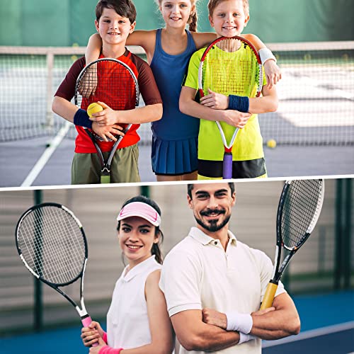 Jerify 24 Pieces Tennis Racket Grip Tape, Precut Badminton Racket Overgrips Tape with Velvety Comfort for Anti Slip and Absorbent Grip(Assorted Colors,Classic Style) - Image 3