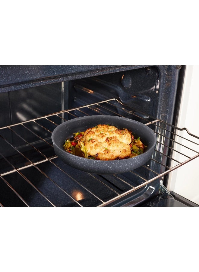 T-fal Ingenio Essentials, Granite Nonstick 11 Piece Pots and Pans Cookware Set, Granite, Detachable Handle, Induction Oven Broiler Safe, RV Kitchen Compatible, Grey Granite - Image 2