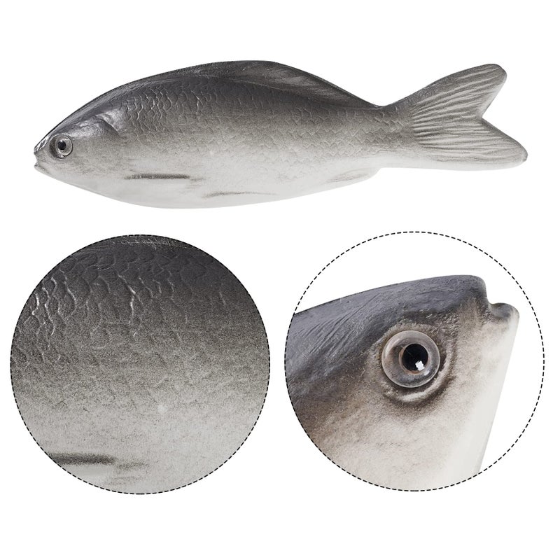 jiebor 6PCS Fake Realistic Artificial Halloween Fish Mode Small Rubber Sea Fish for Kitchen Home Market Display Decoration Photography Props - Image 3