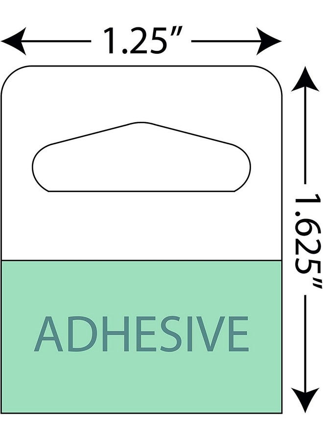 Classic Mules 1000 Slot Hang Tags | Heavy Duty Self Adhesive Hanging Tabs | Great For Retail Displays In Business Shops | 11/4" X 15/8" - Image 3