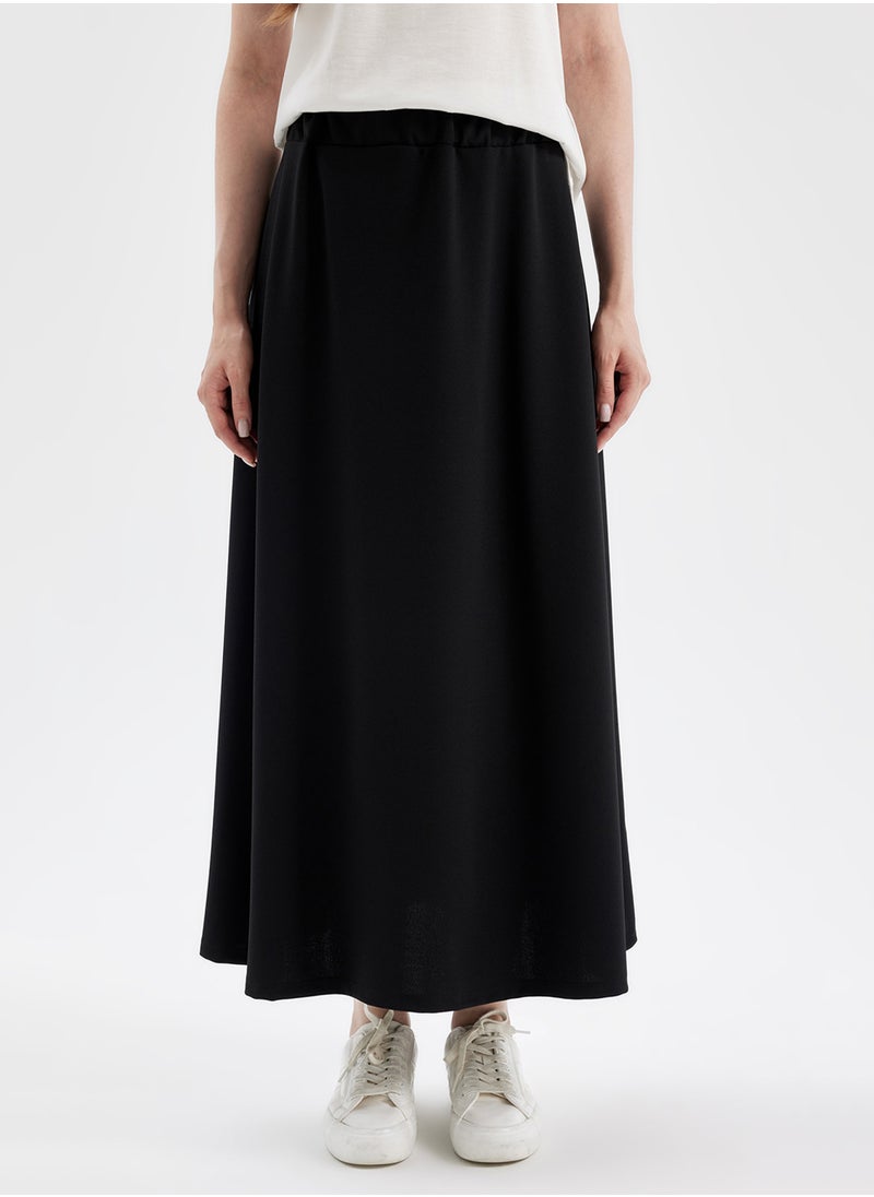DeFacto A-Line Scuba Fabric Basic Maxi Skirt  - Image 1