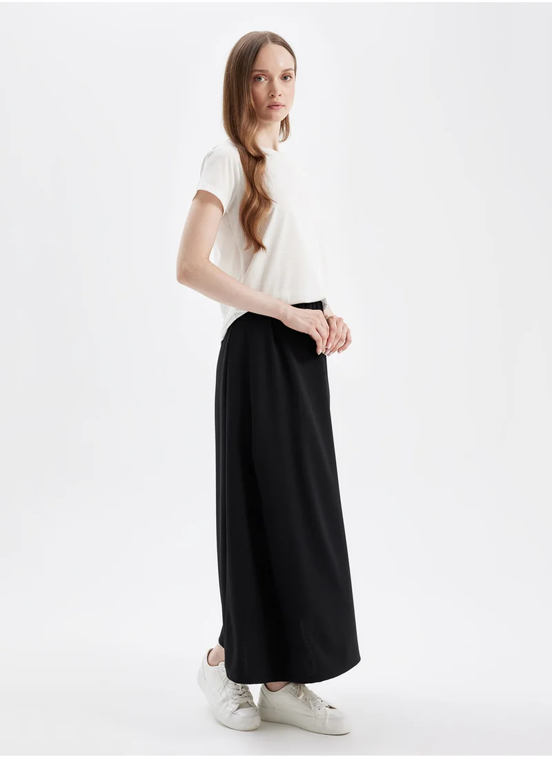 DeFacto A-Line Scuba Fabric Basic Maxi Skirt